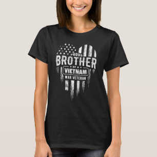 Proud Brother Vietnam Vet Veterans Day American Fl T Shirt
