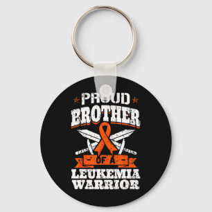 Proud Brotther of a Leukemia Warrior Bro Awareness Nyckelring