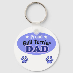 Proud Bull Terrier Pappa Nyckelring