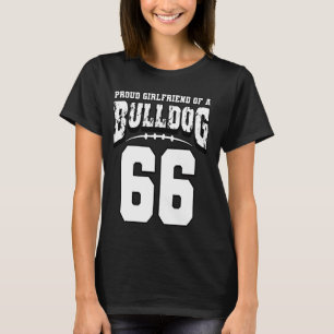 Proud Bulldog Football Girlkompis till Player 66 T Shirt