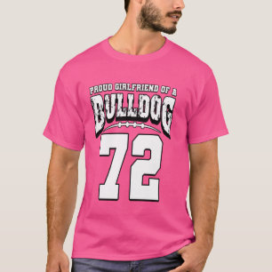 Proud Bulldog Football Girlkompis till Player 72 T Shirt