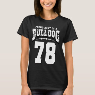 Proud Bulldog Football Moster från Player 78 T Shirt