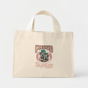 Proud Bulldog Hund Pappa, Bulldog Fars dag Gift Mini Tygkasse