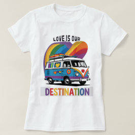Proud Camper - Rainbow RV Pride T-Shirt