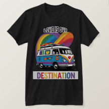 Proud Camper - Rainbow RV Pride T-Shirt