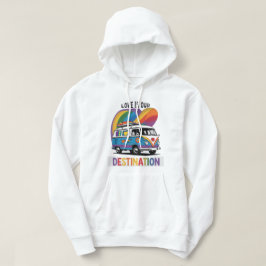 Proud Camper - Rainbow RV Pride T-Shirt Hoodie