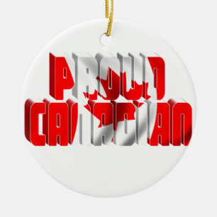 Proud Canadian Julgransprydnad Keramik