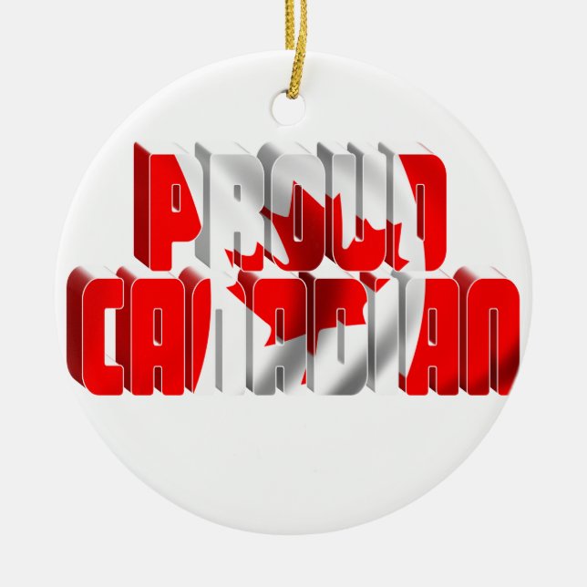 Proud Canadian Julgransprydnad Keramik (Framsidan)