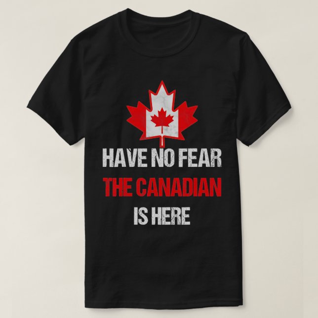 Proud Canadian Made in Canada Maple Löv Flagga T Shirt (Design framsida)