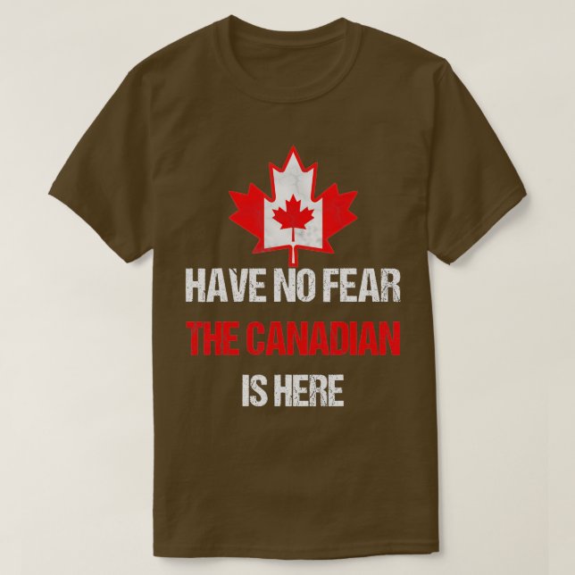 Proud Canadian Made in Canada Maple Löv Flagga T Shirt (Design framsida)