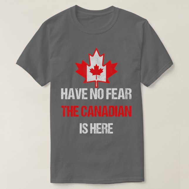 Proud Canadian Made in Canada Maple Löv Flagga T Shirt (Design framsida)