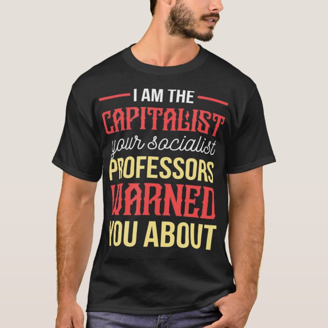 Proud Capitalist Austria School of Economics T Shirt (Framsida)