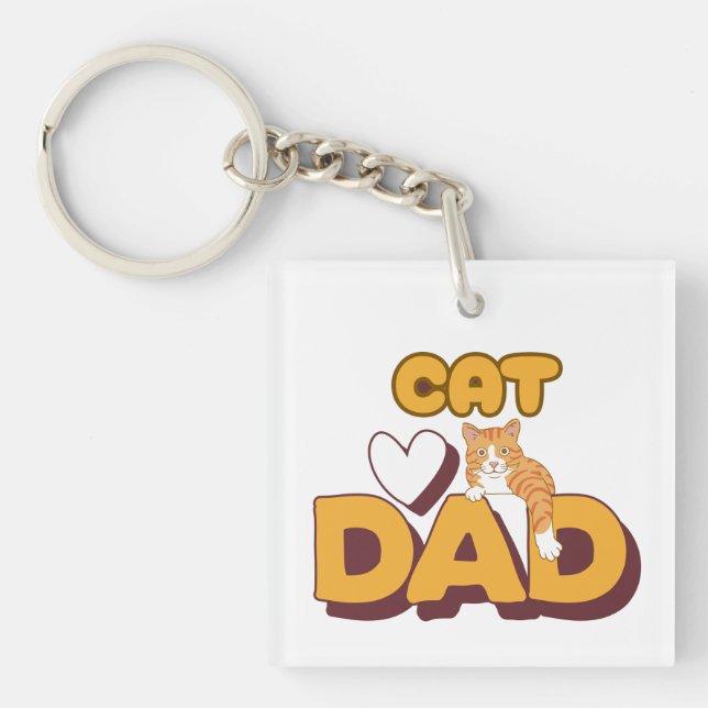 Proud Cat Dad Father's Day Double-Sided  (Framsidan)