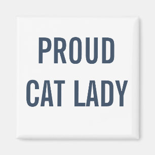 Proud Cat Dam Blue Cat Magnet