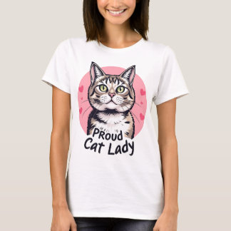 Proud Cat Dam - Cute & Snyggt Cat Lover T Shirt