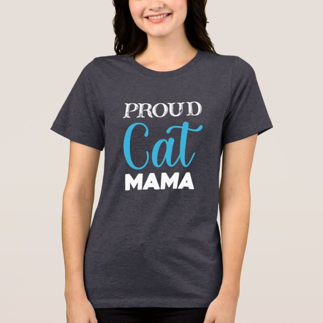 Proud Cat Mamma - Cute Cat Lover T-Shirt for Women (Framsida)