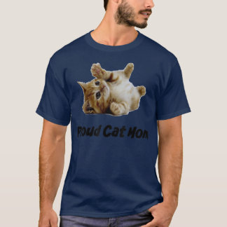 Proud Cat Mom Ladies Fitted T Shirt