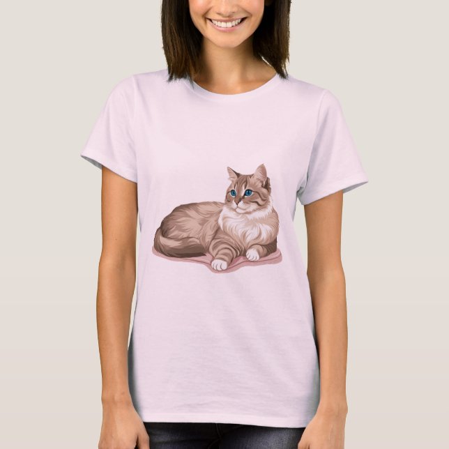 Proud Cat Owners - Cat Lovers T Shirt (Framsida)