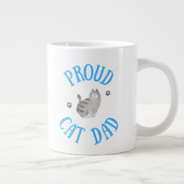 Proud Cat Pappa Mugg Jumbo Mugg