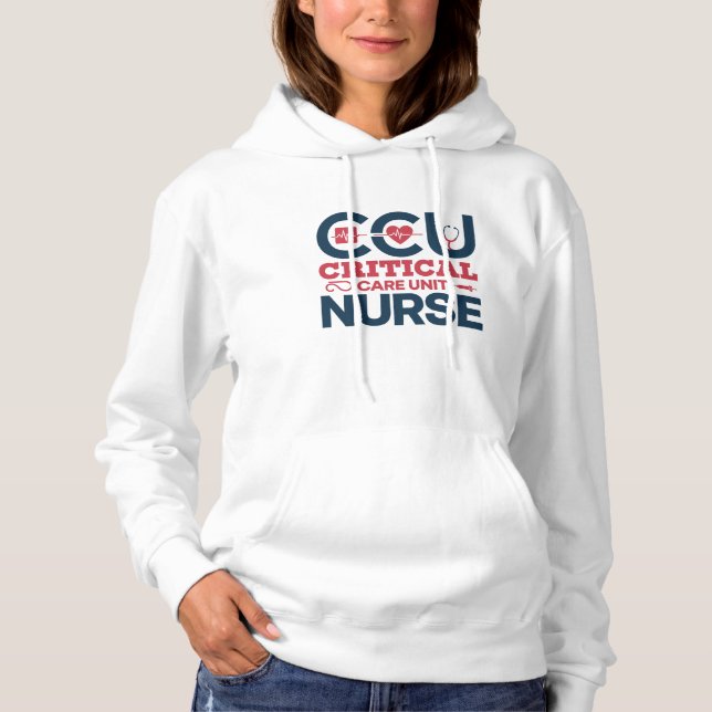 Proud CCU Nurse T Shirt (Framsida)