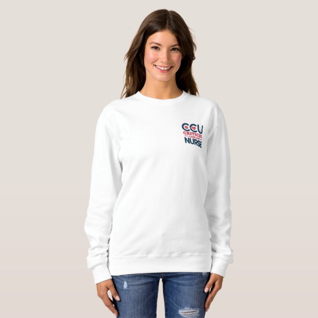 Proud CCU Nurse T Shirt (Hel framsida)