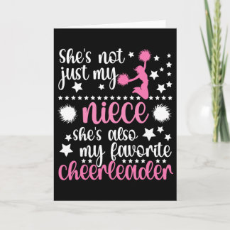 Proud Cheer Auntie For Mother's Day Women's Black  Kort