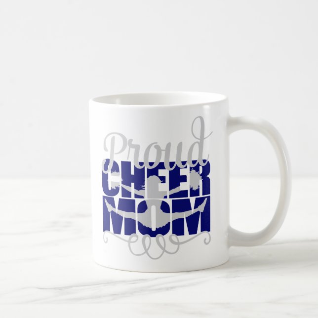 Proud Cheer Mamma i Blue Kaffemugg (Höger)