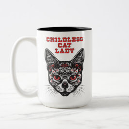 Proud Chilless Cat Dam Två-Tonad Mugg