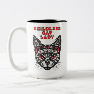 Proud Chilless Cat Dam Två-Tonad Mugg