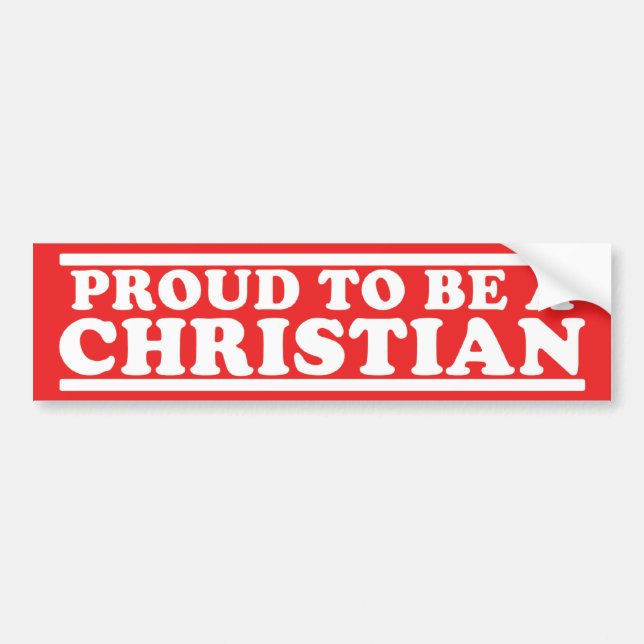 Proud Christian Bildekal (Framsidan)