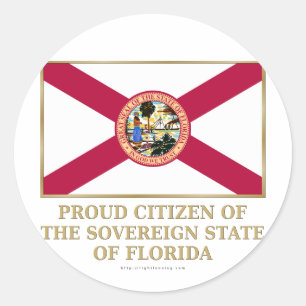 Proud Citizen of Florida Runt Klistermärke