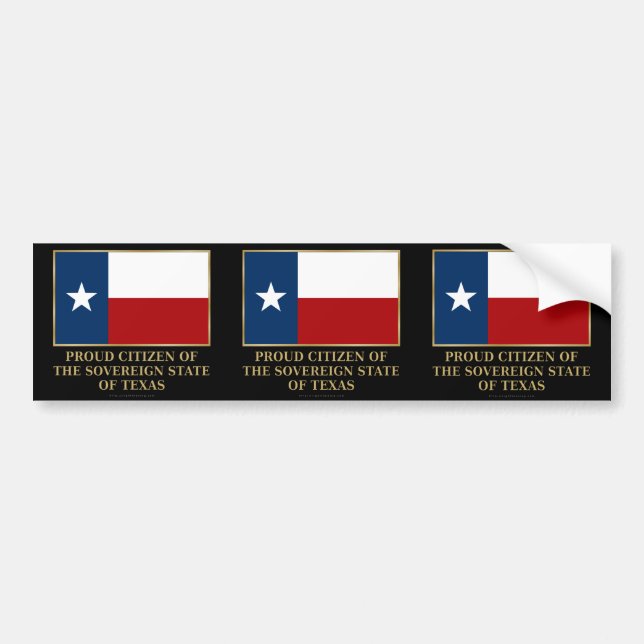 Proud Citizen of Texas Bildekal (Framsidan)