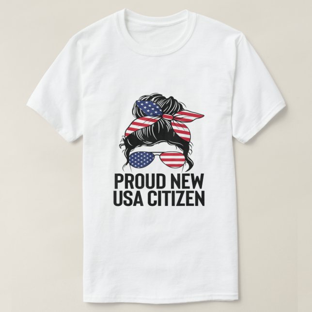 Proud Citizens US American New Citizenship Gifts U T Shirt (Design framsida)