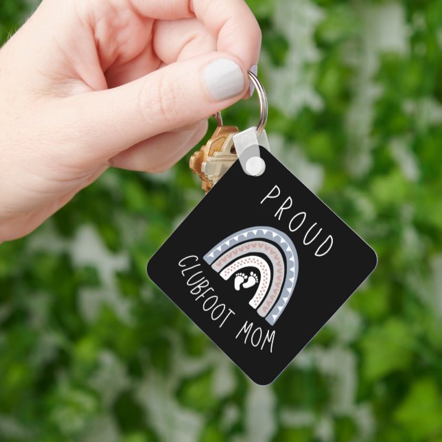 Proud Clubfoot Mamma Nyckelring (Hand)