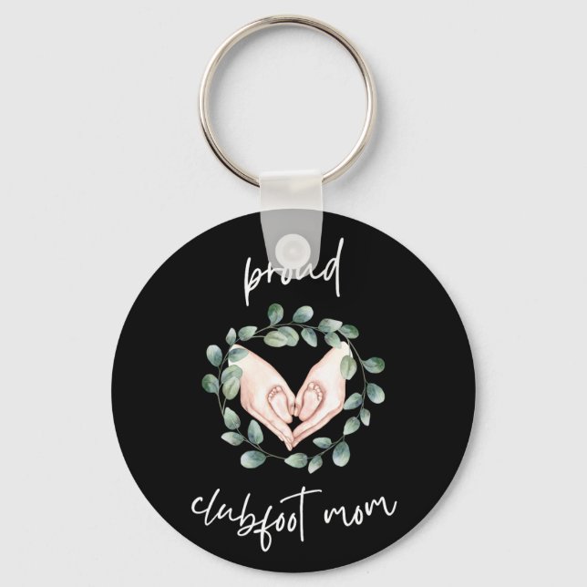 Proud Clubfoot Mamma Nyckelring (Framsida)