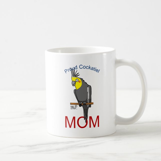 Proud Cockatiel Mamma Coffee Mugg (Höger)