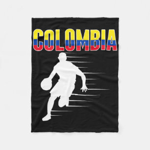 Proud Colombia Sketll Fläkt Jersey Colombia Flagga Fleecefilt