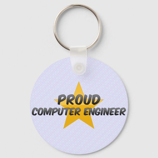 Proud Computer Ingenjör Nyckelring (Framsida)
