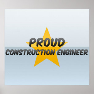 Proud Construction Ingenjör Poster