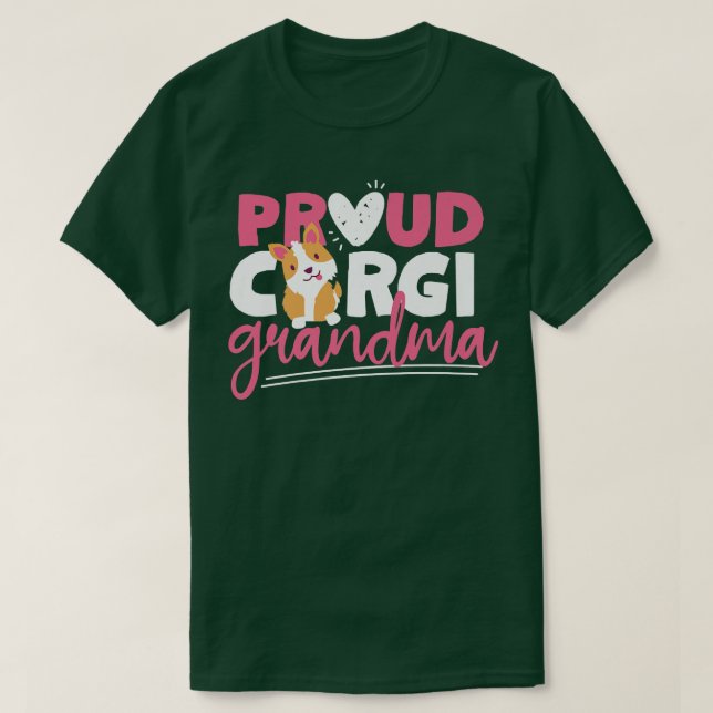 Proud Corgi Grandma1123 T Shirt (Design framsida)
