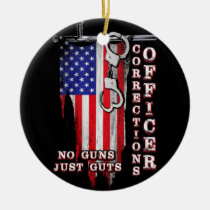 Proud Correction Officer Julgransprydnad Keramik