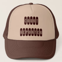 Proud Court Reporter Brunt tema brev hat