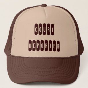 Proud Court Reporter Brunt tema brev hat Keps