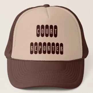 Proud Court Reporter Brunt tema brev hat Keps