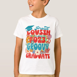 Proud COUSIN av klass 2023 Student Retro T Shirt