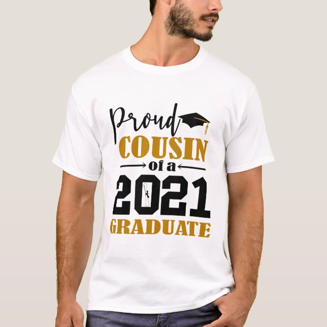Proud Cousin från 2021 Student T Shirt (Framsida)