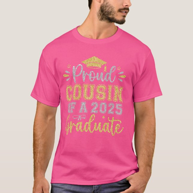 Proud Cousin från 2025 års Student-högre Studenten T Shirt (Framsida)