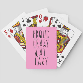 Proud Crazy Cat Dam Kortlek