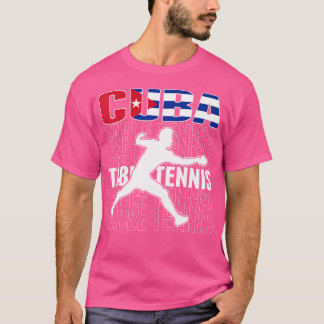 Proud Cuba Bord Tennis Fläkt Jersey Cuban Flagga P T Shirt