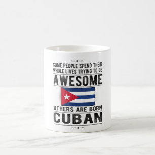 Proud Cuban Flagga Cuba Heritage Cuban Roots Kaffemugg